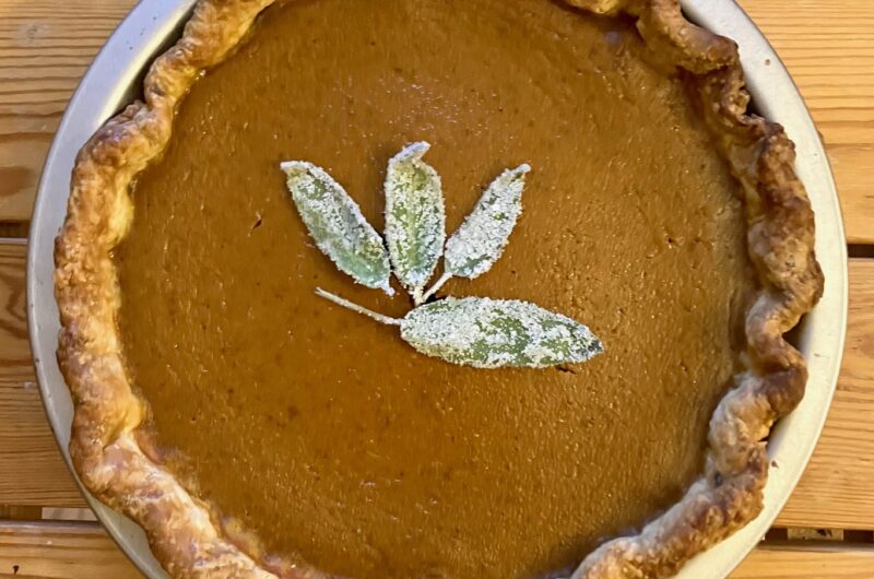 Brown Butter Pumpkin Pie with Sage