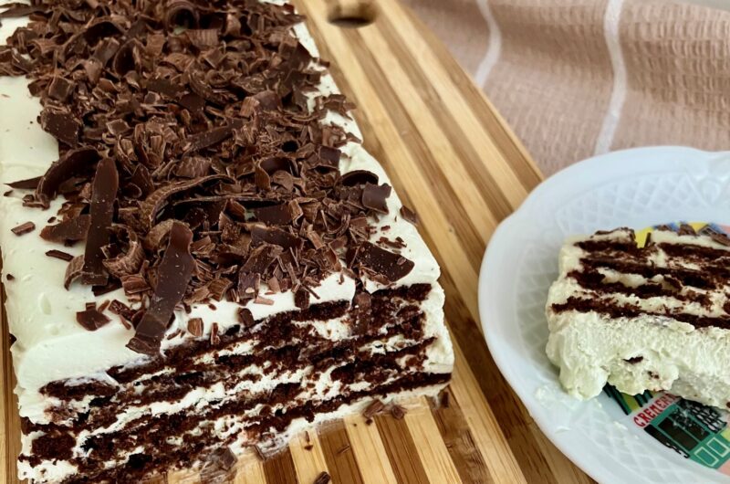 mint chocolate icebox cake