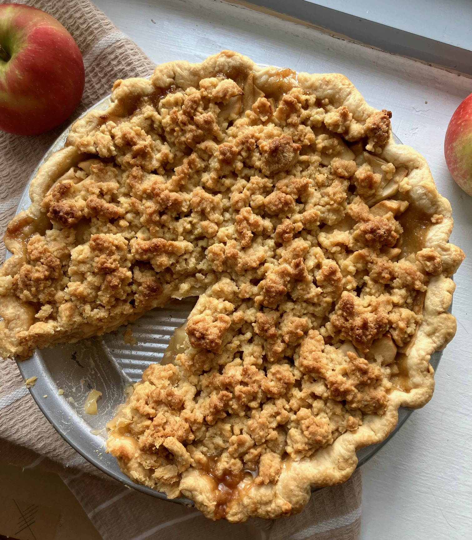 apple crumble pie
