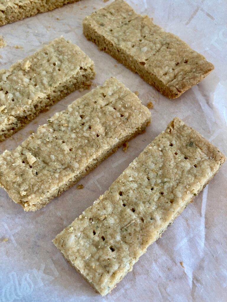 Lemon verbena and toasted rice shortbread Lemon verbena and toasted rice shortbread