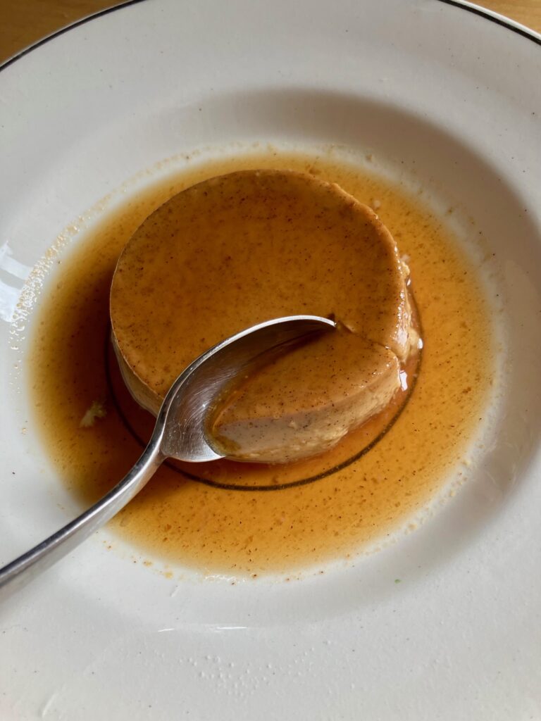 Pumpkin spice latte crème caramel