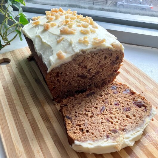 Ginger date loaf cake