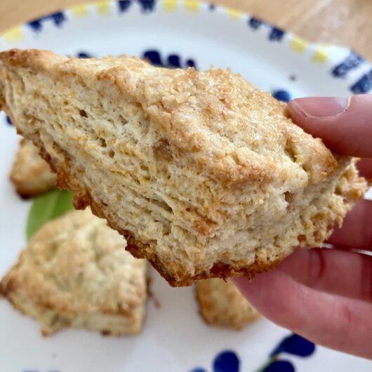 Honey yuzu ginger scones