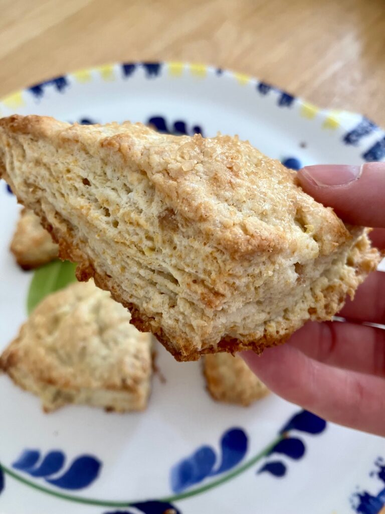 Honey yuzu ginger scones