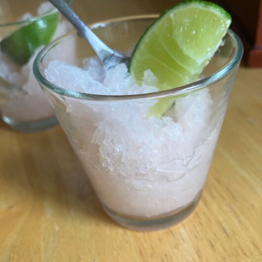 Guava lime granita