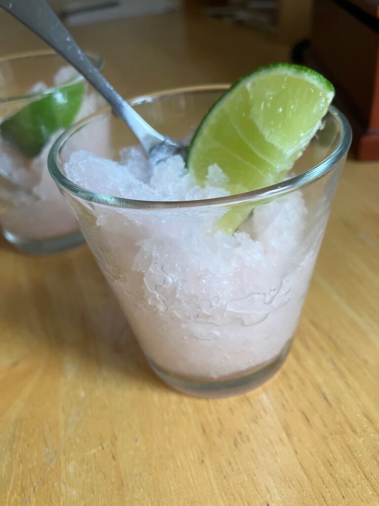Guava lime granita