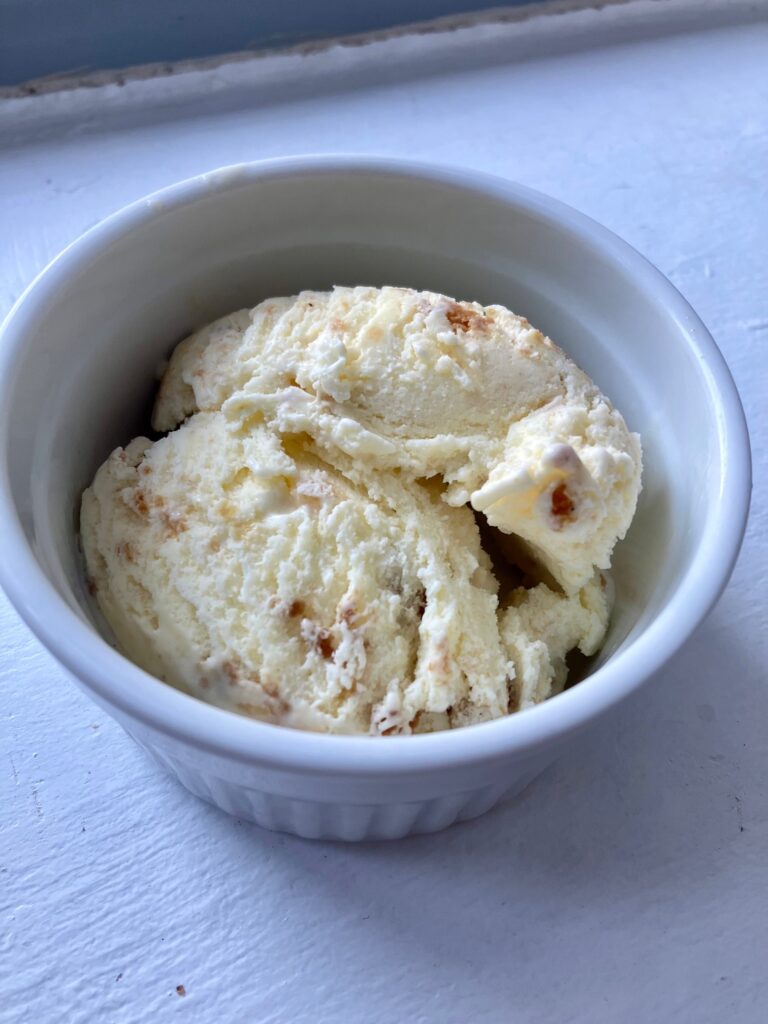 Triple ginger ice cream