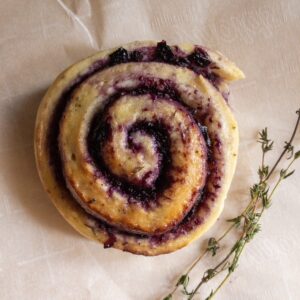 blueberry thyme bun